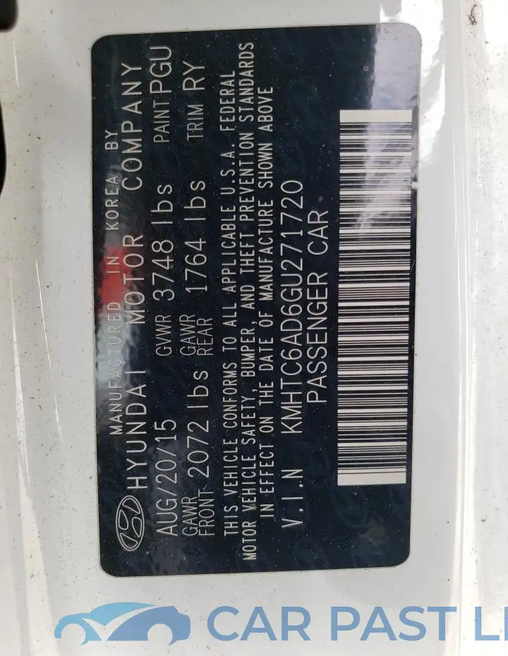 KMHTC6AD6GU271720# 12