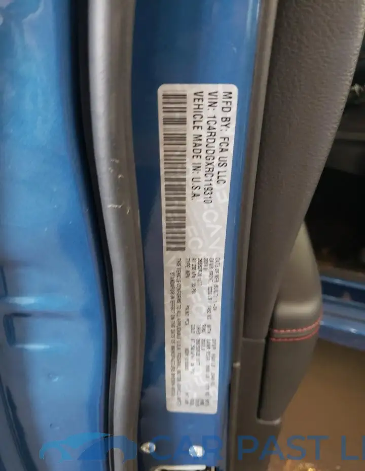 1C4RDJDGXRC119310# 13