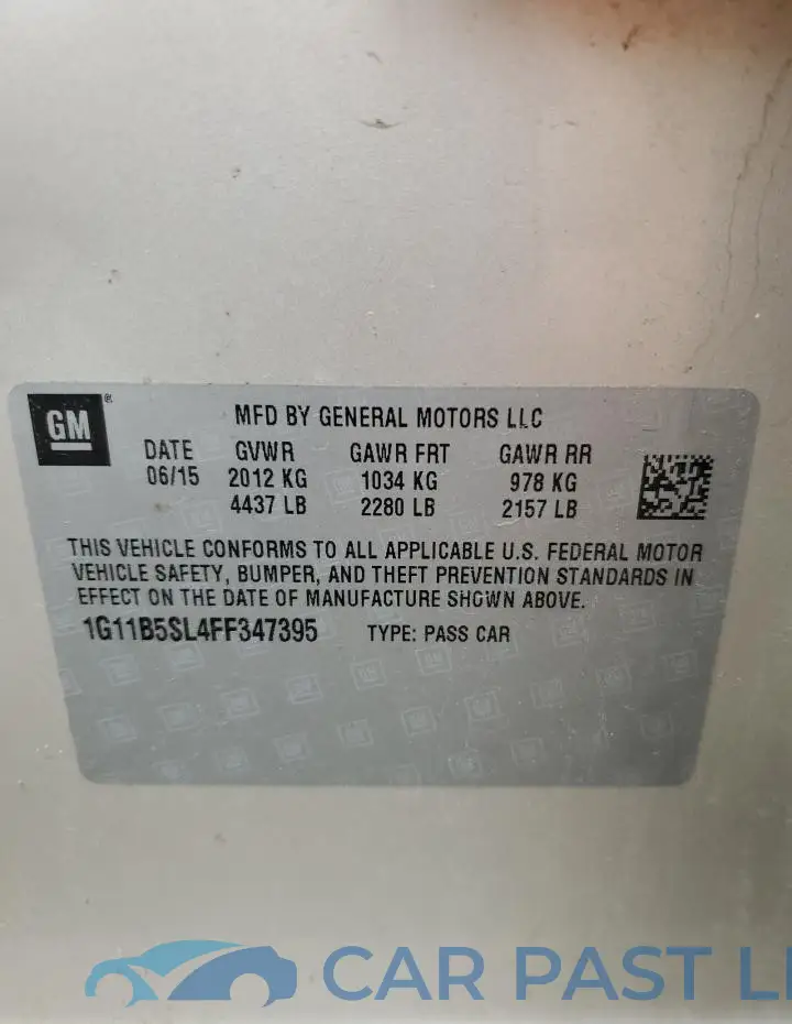 1G11B5SL4FF347395# 13