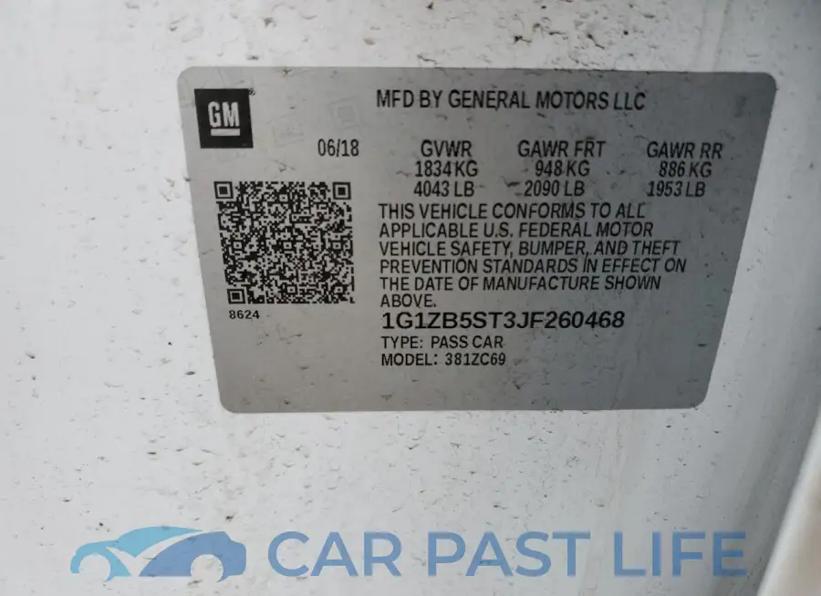 1G1ZB5ST3JF260468# 12