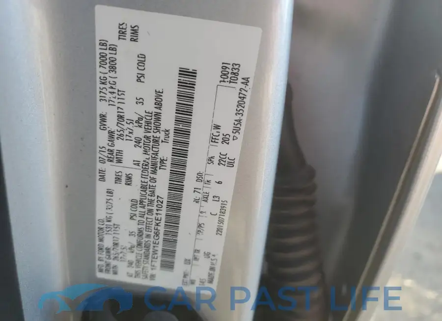 1FTEW1EG6FKE11027# 12