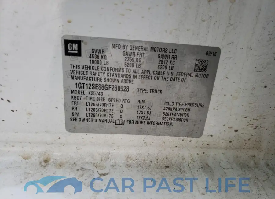 1GT12SE88GF280928# 13