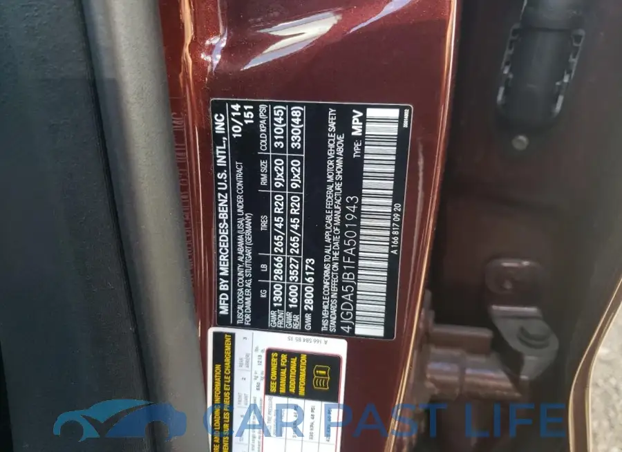 4JGDA5JB1FA501943# 12