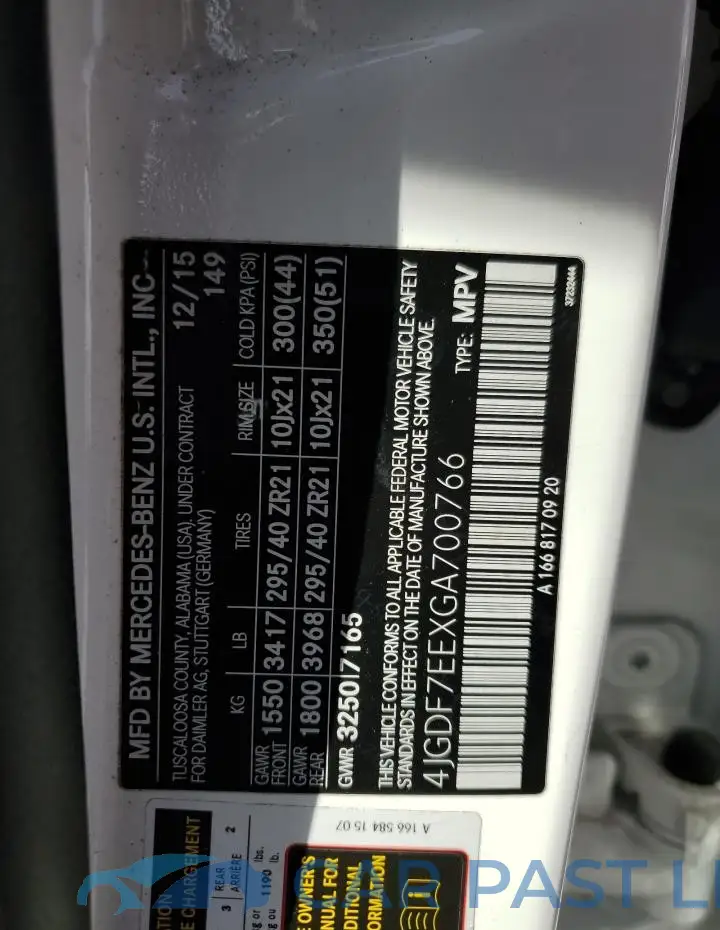 4JGDF7EEXGA700766# 13