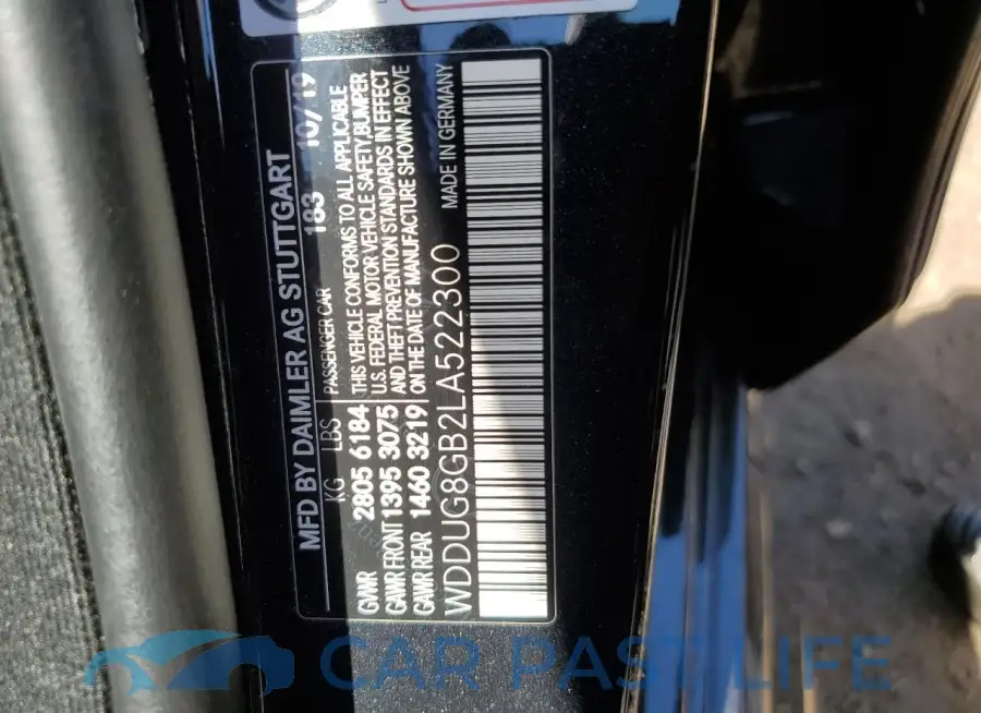WDDUG8GB2LA522300# 12