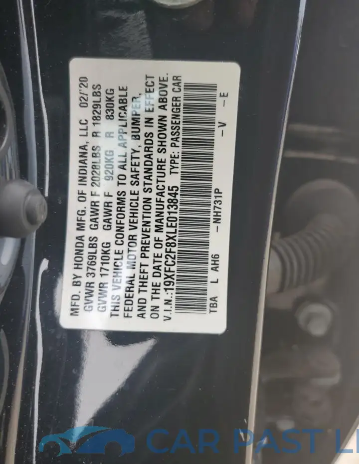 19XFC2F8XLE013845# 12