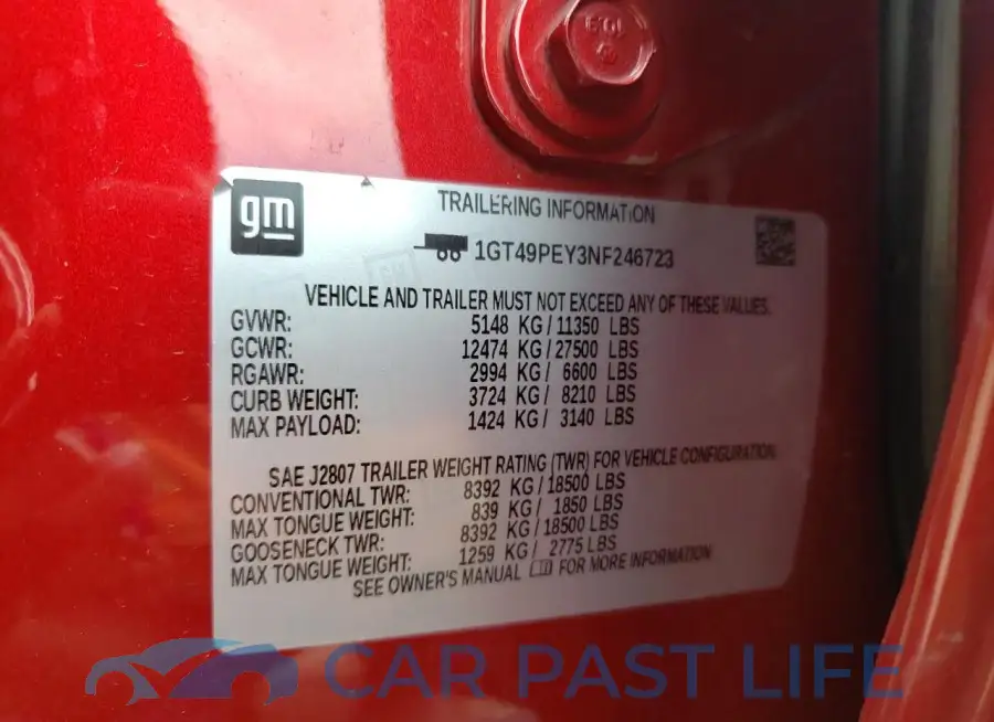 1GT49PEY3NF246723# 12