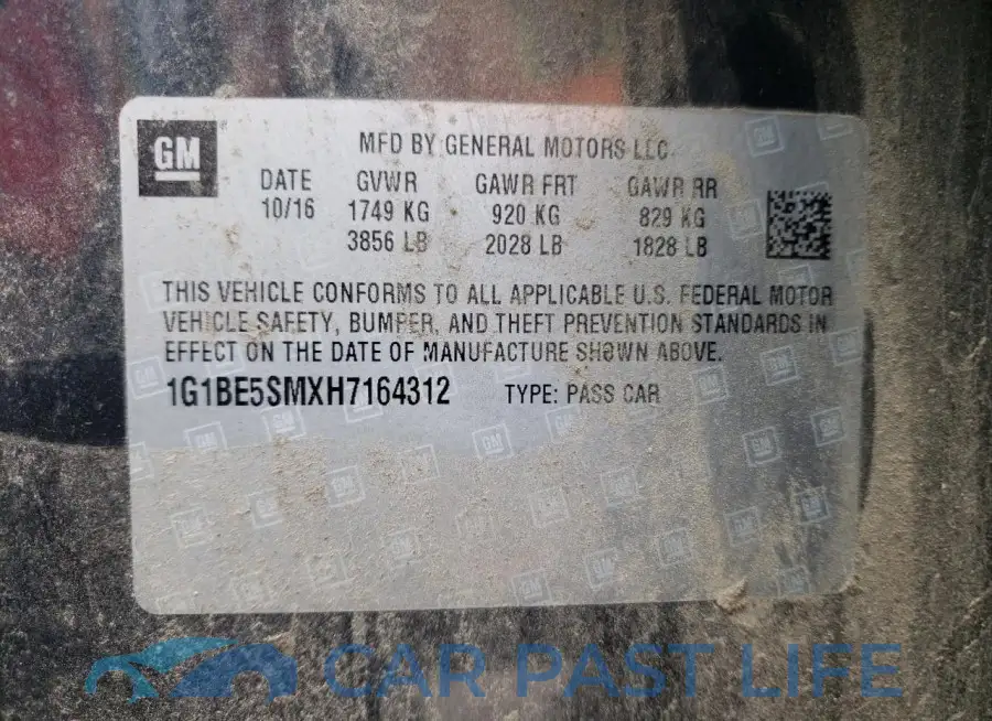 1G1BE5SMXH7164312# 12