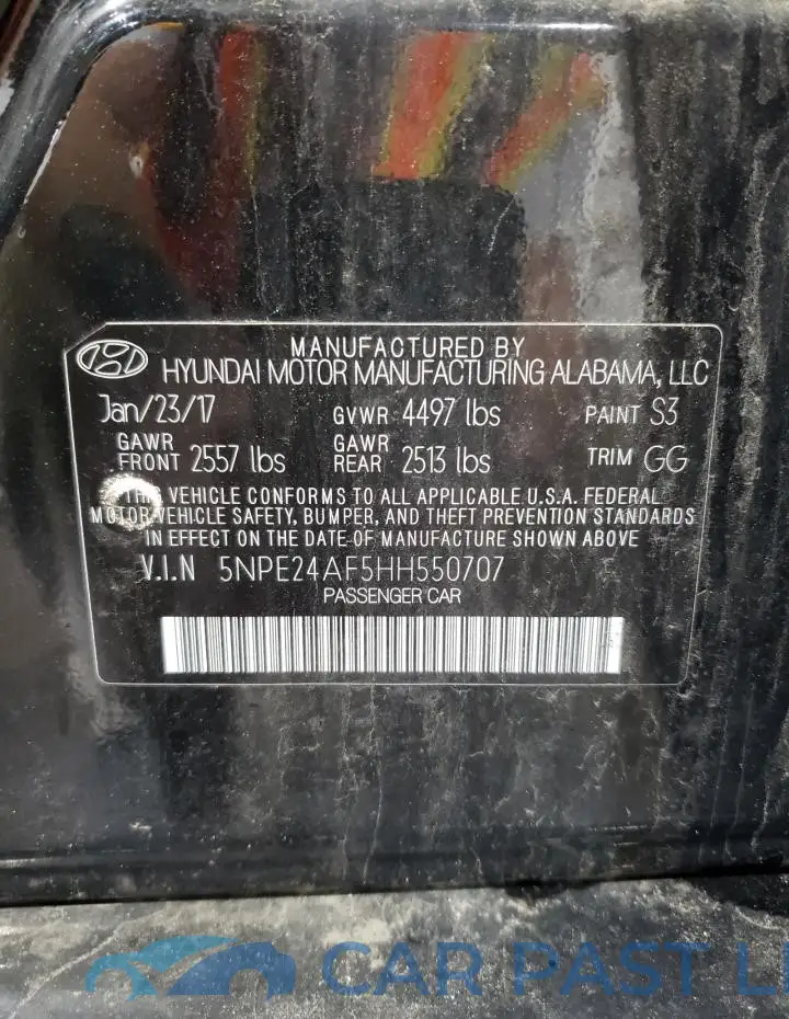 5NPE24AF5HH550707# 12