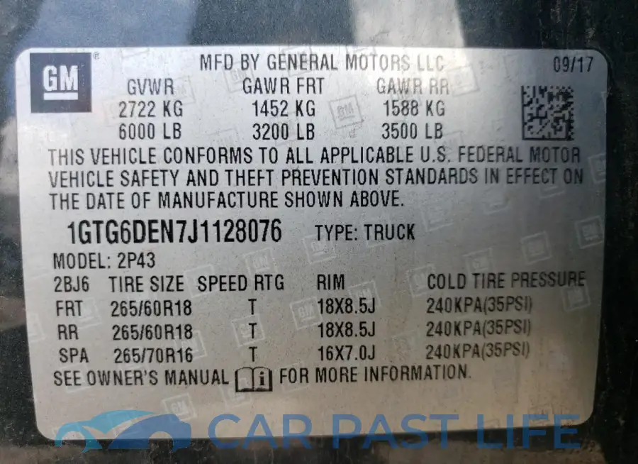 1GTG6DEN7J1128076# 12