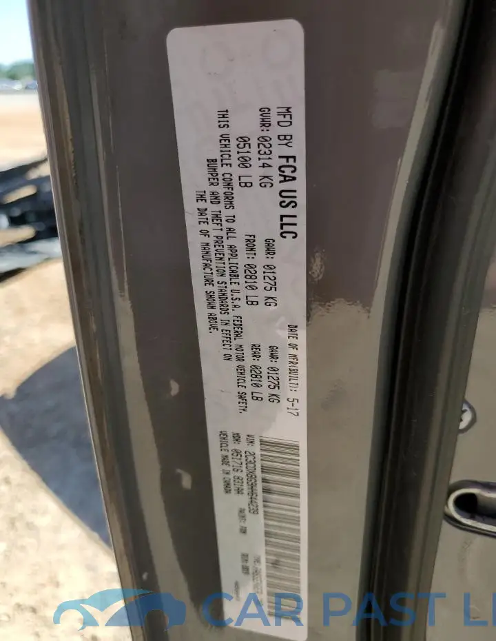 2C3CDXBG9HH644239# 13