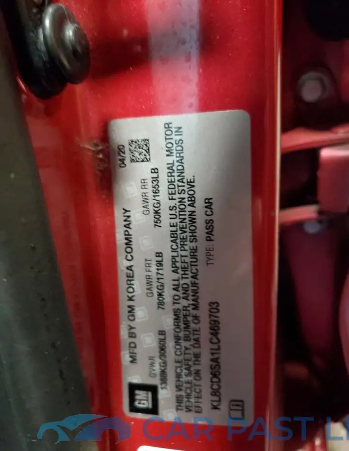 KL8CD6SA1LC469703# 12