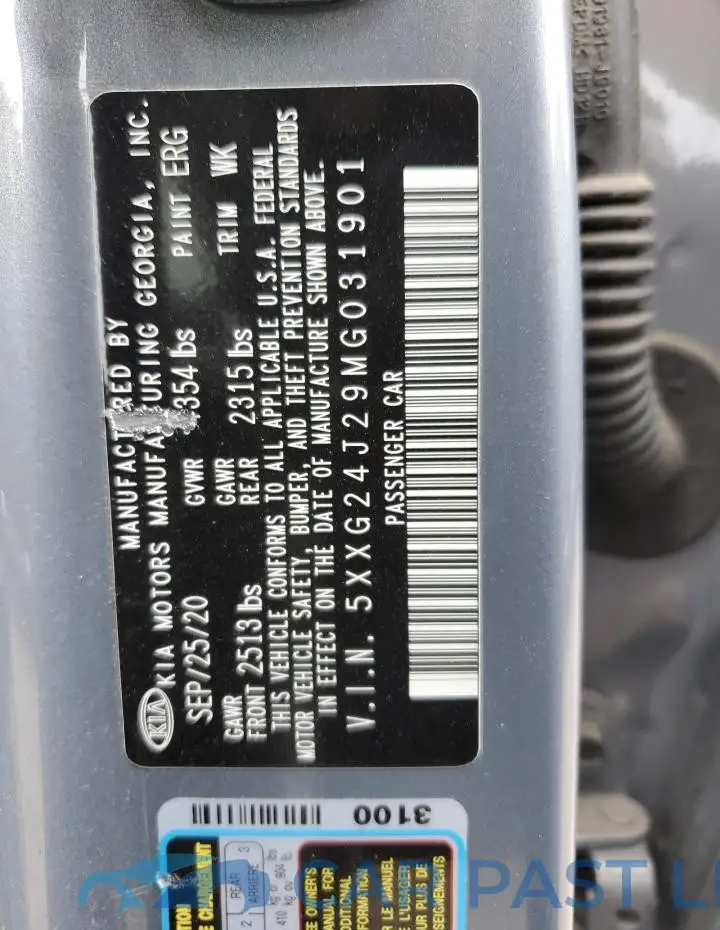5XXG24J29MG031901# 12