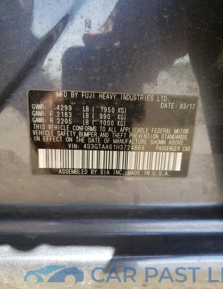 4S3GTAA61H3724868# 12