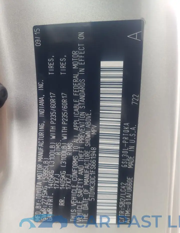 5TDYK3DC1FS661948# 13