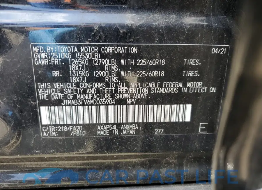 JTMAB3FV6MD035904# 12