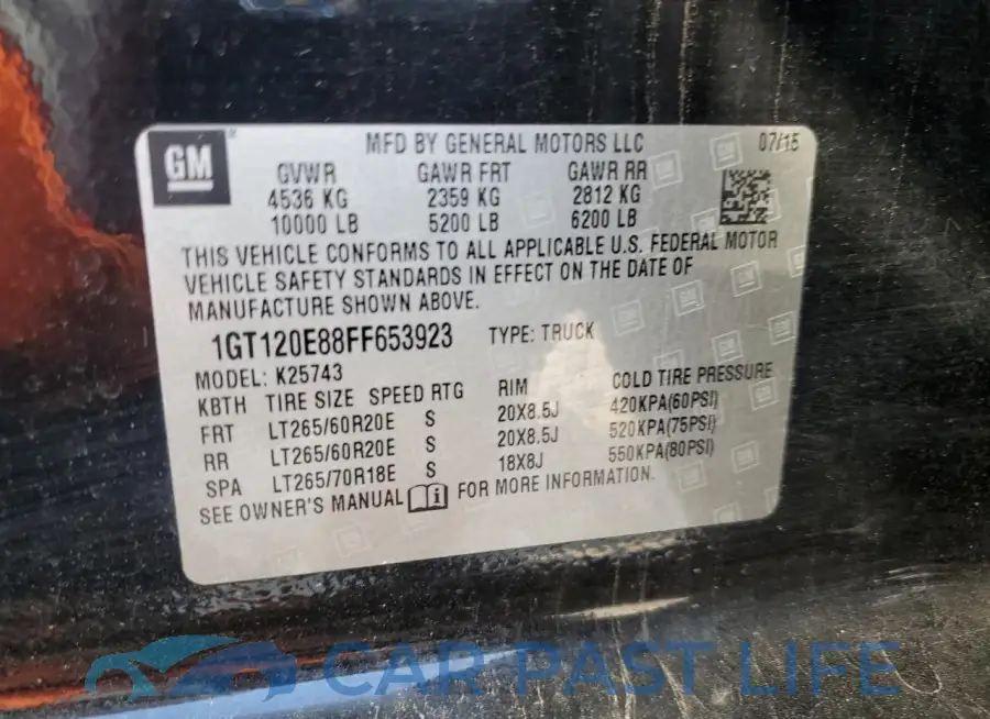 1GT120E88FF653923# 12