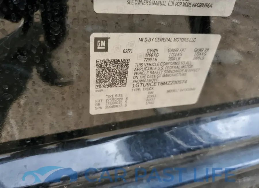 1GTU9CET6MZ230574# 12