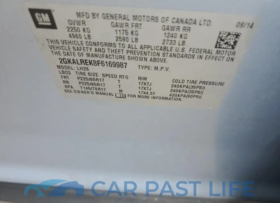 2GKALREK8F6169987# 12