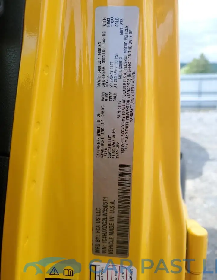 1C4HJXDG2LW350571# 12