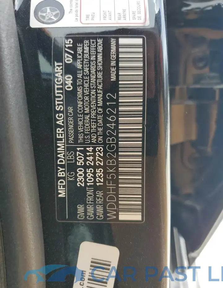 WDDHF5KB2GB246212# 13