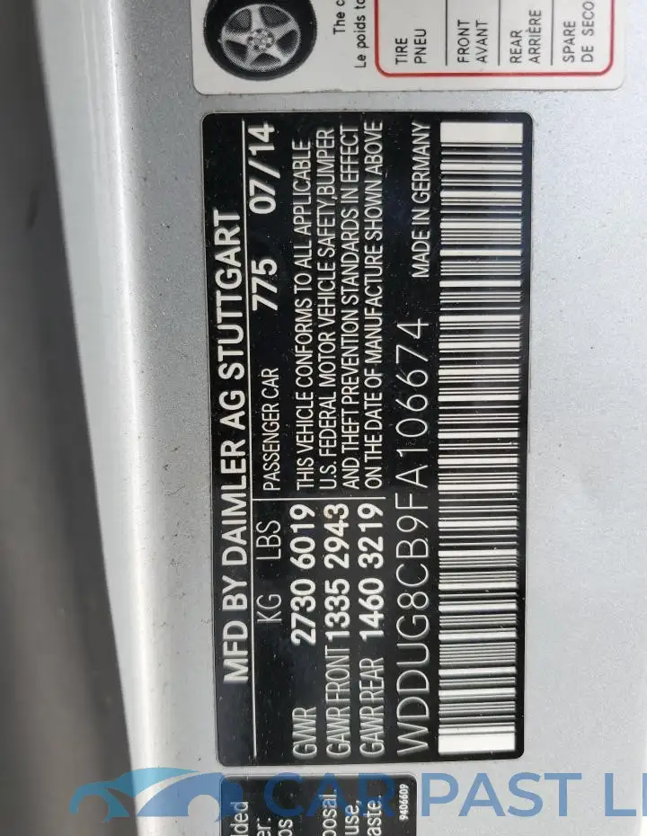 WDDUG8CB9FA106674# 12