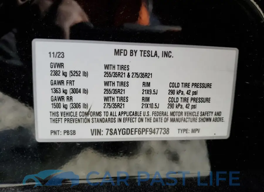 7SAYGDEF6PF947738# 13