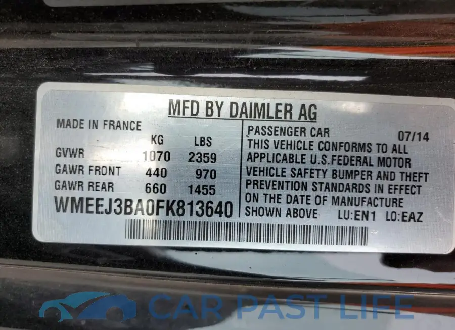 WMEEJ3BA0FK813640# 13