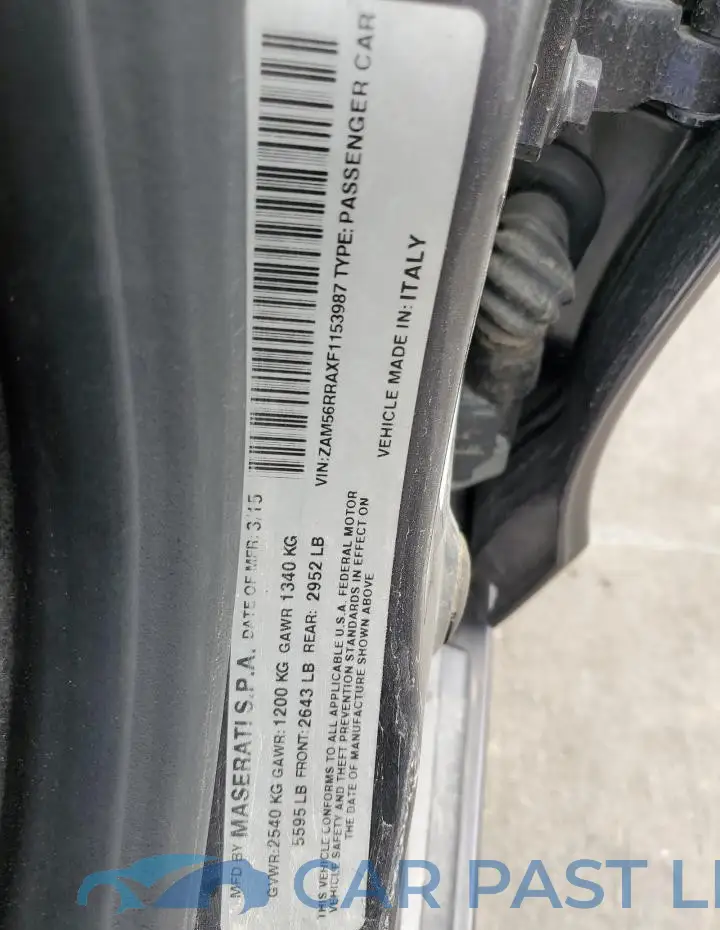 ZAM56RRAXF1153987# 12
