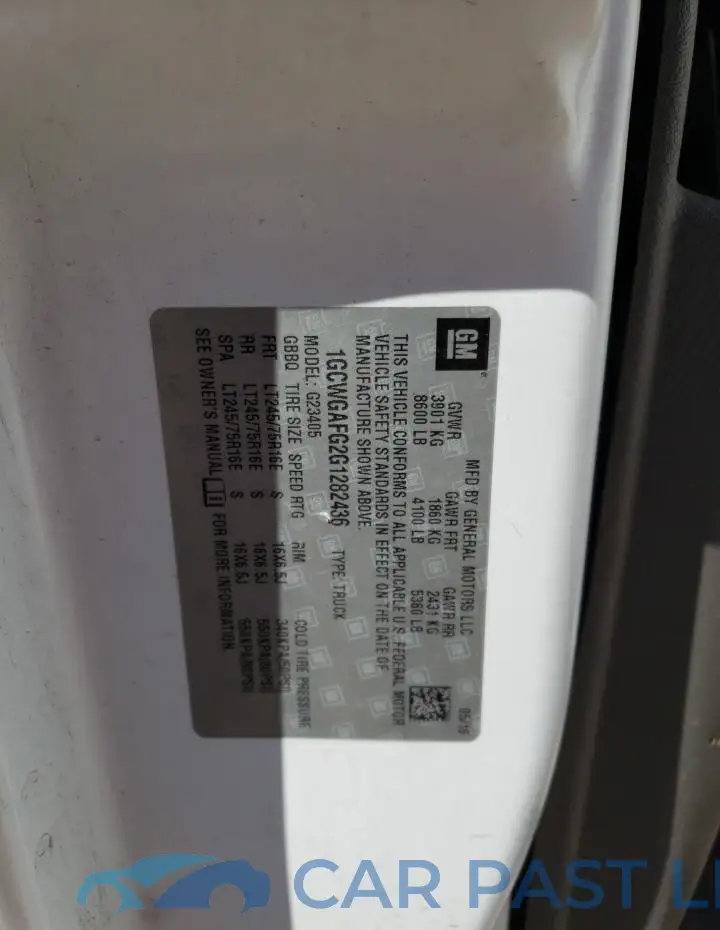 1GCWGAFG2G1282436# 14