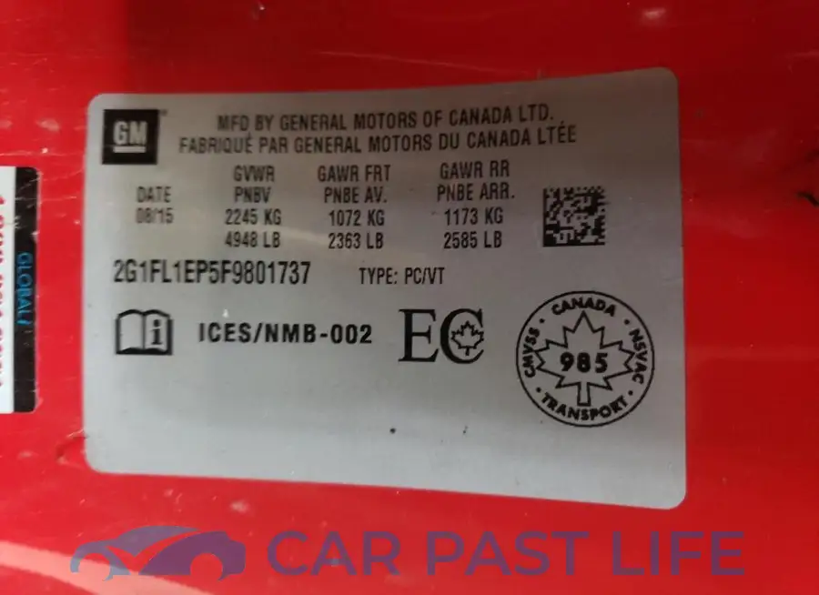 2G1FL1EP5F9801737# 12