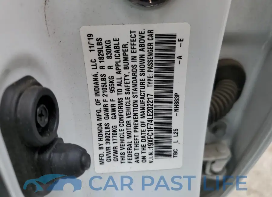 19XFC1F74LE202217# 12