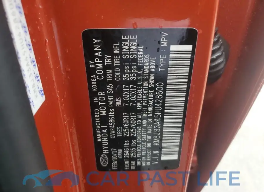 KM8J33A45HU428600# 13