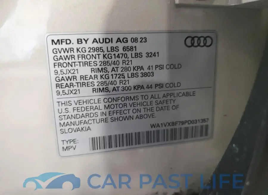 WA1VXBF79PD031357# 14