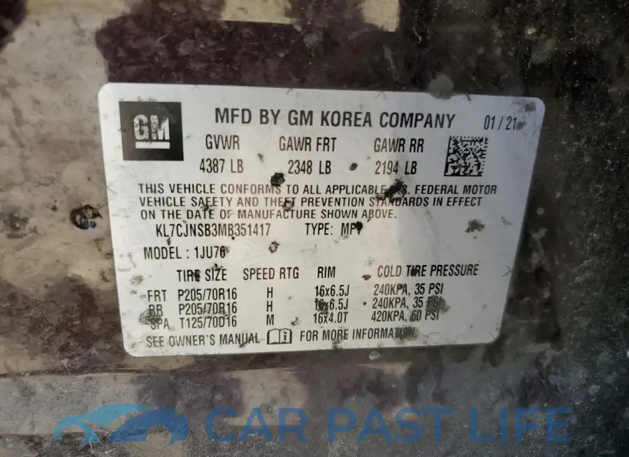 KL7CJNSB3MB351417# 12