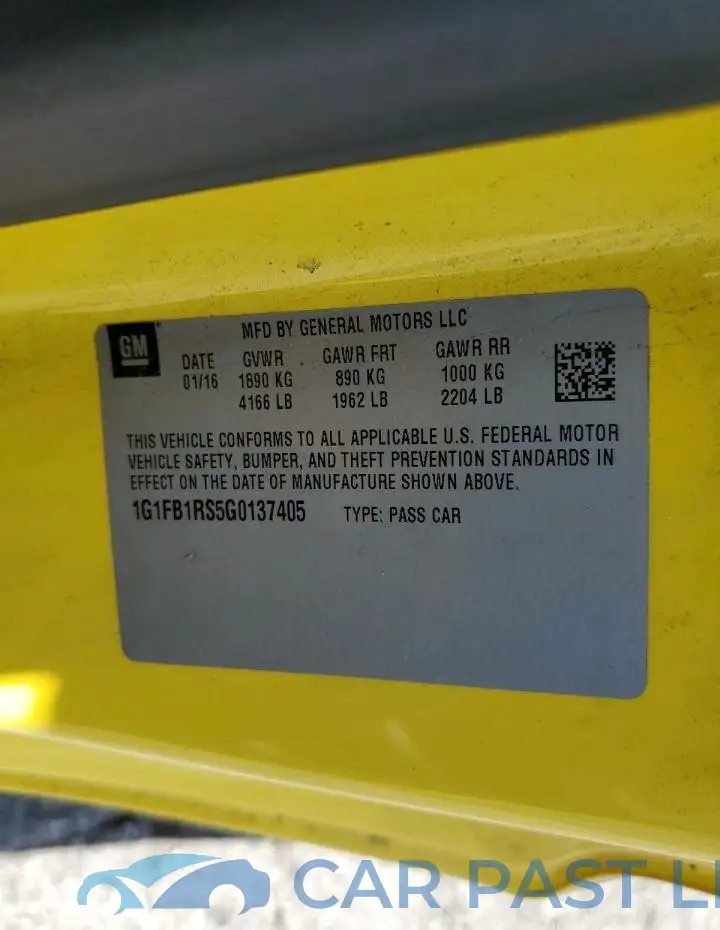 1G1FB1RS5G0137405# 12