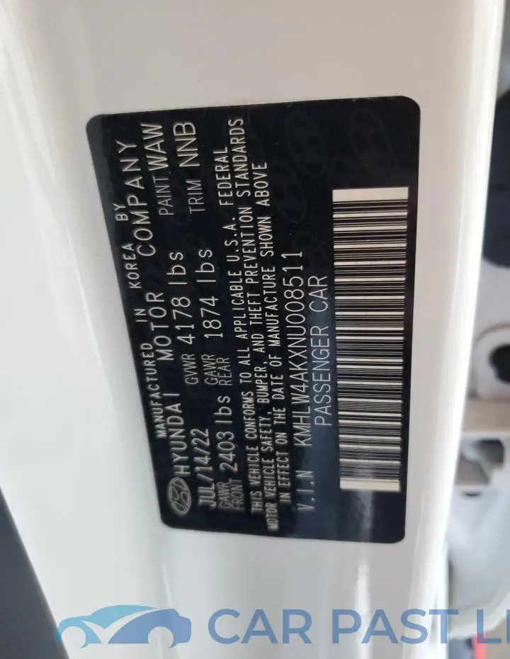 KMHLW4AKXNU008511# 13
