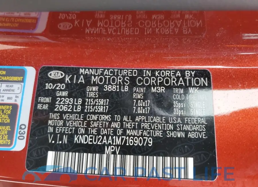 KNDEU2AA1M7169079# 13