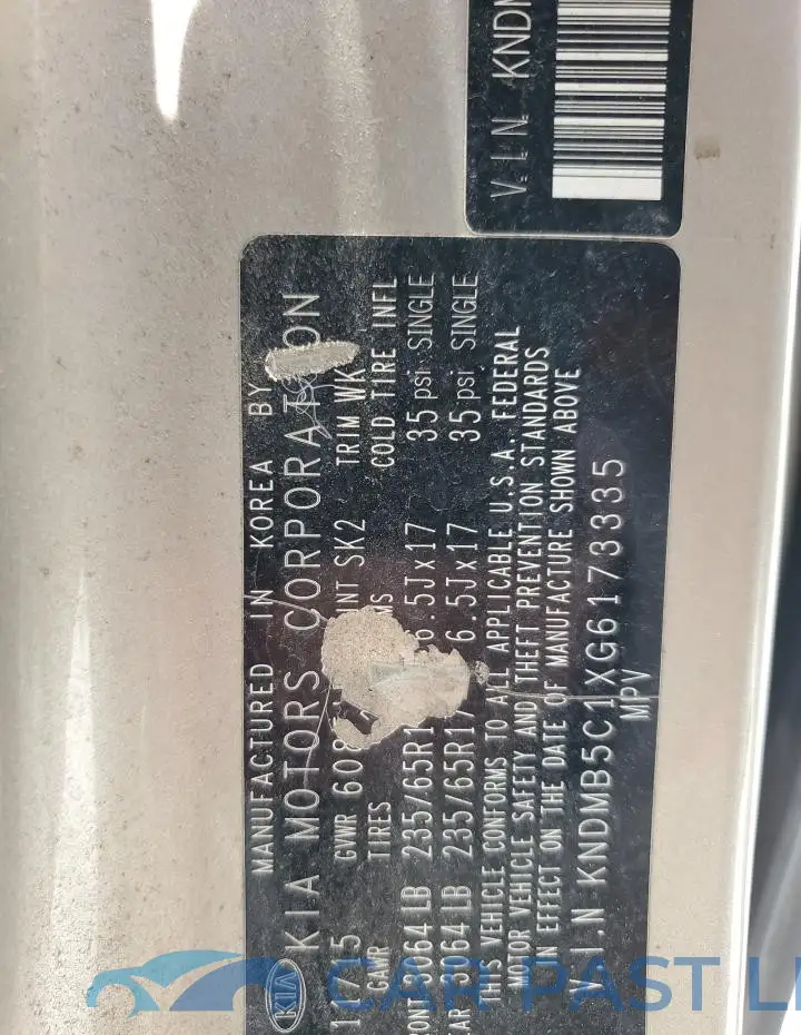 KNDMB5C1XG6173335# 13