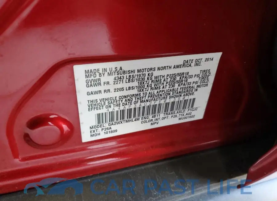 4A4AP3AU2FE013601# 13