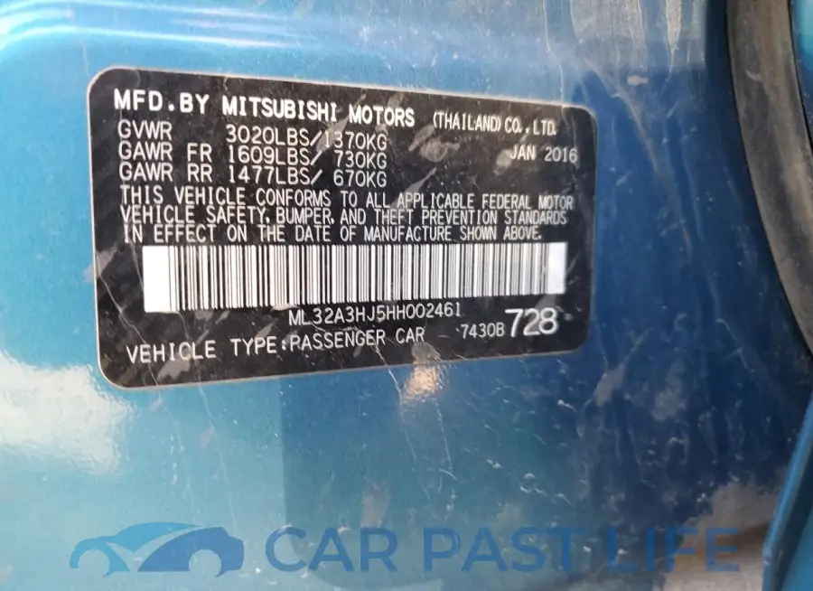 ML32A3HJ5HH002461# 12