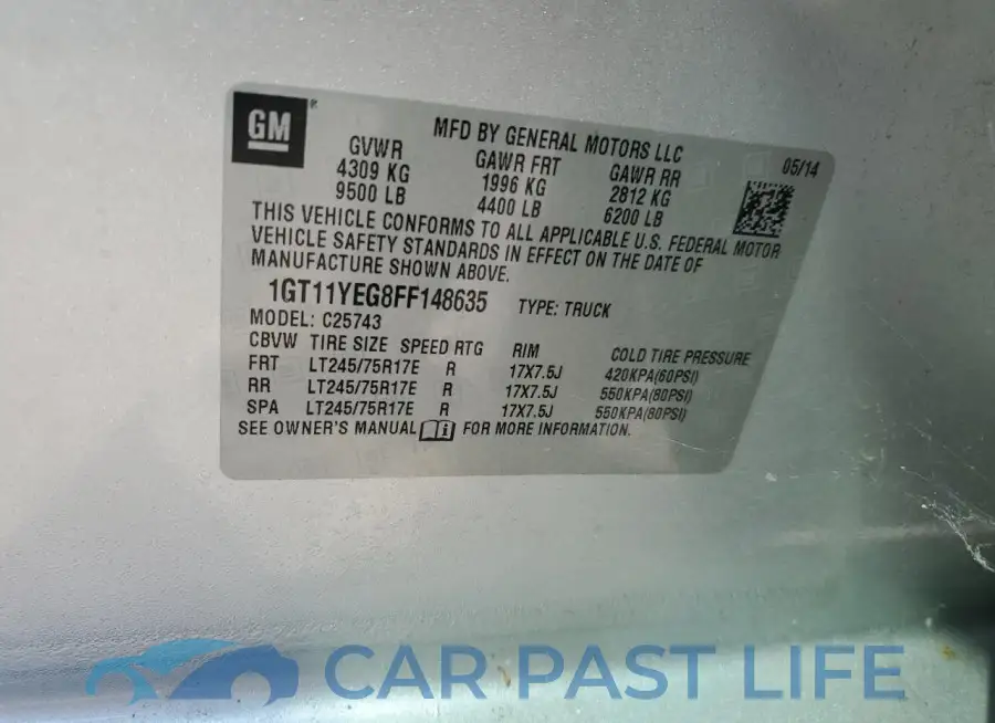 1GT11YEG8FF148635# 13