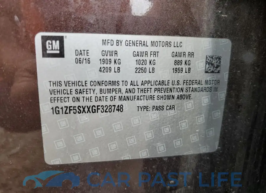 1G1ZF5SXXGF328748# 12