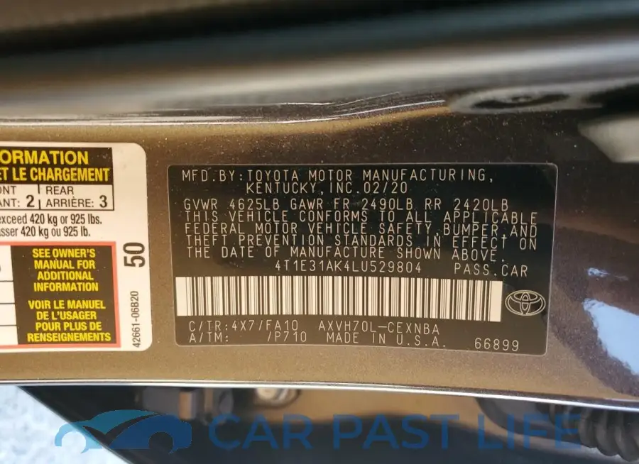 4T1E31AK4LU529804# 12