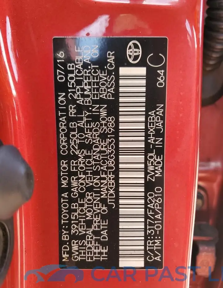 JTDKBRFU8G3531988# 12