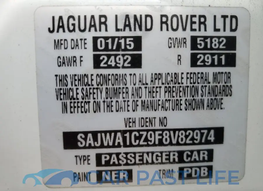 SAJWA1CZ9F8V82974# 13