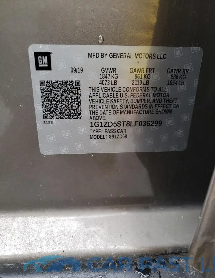 1G1ZD5ST8LF036299# 12