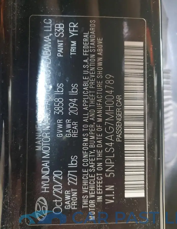 5NPLS4AG7MH004789# 12