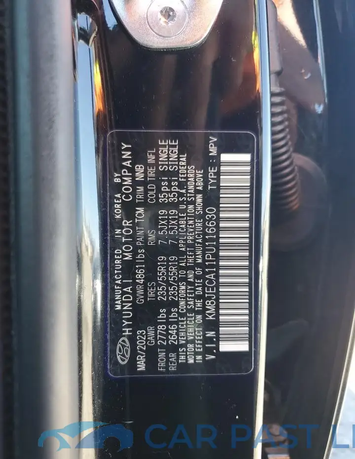 KM8JECA11PU116630# 12