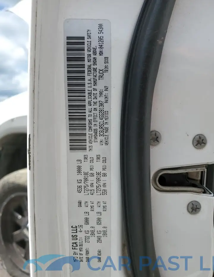 3C6UR5CL4GG281307# 12